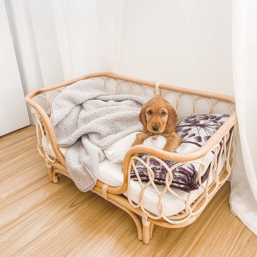 Pet Bed Handmade Woven Pet Bed Sofa For Dogs