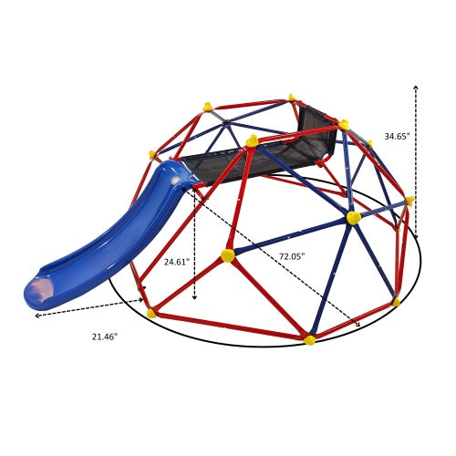 XCF007 6 Foot Dome Climber With 1.2 Meter Slide For Climbers Over 3