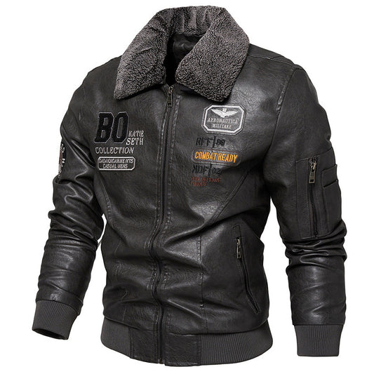 Slim Fit Leather Jacket