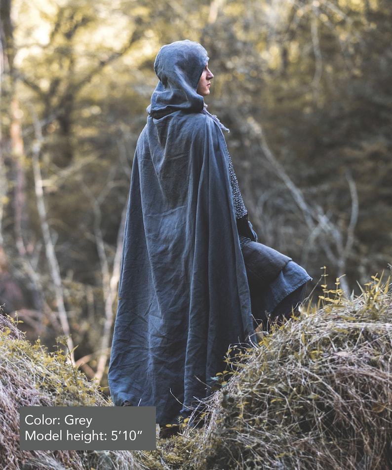 Medieval Shawl Cape Hooded Cape Halloween