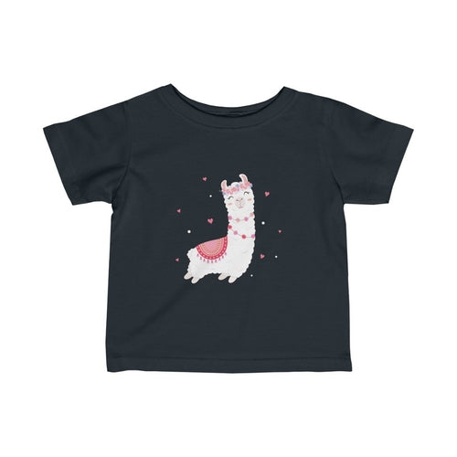 Happy Baby Llama Infant Girls Tee