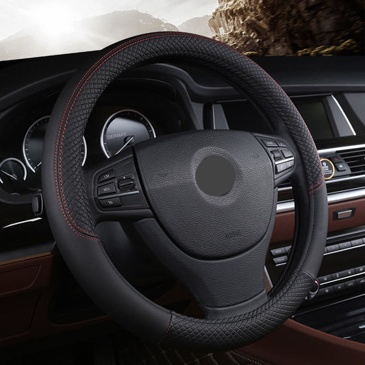 Leather Car Steering Wheel Cover