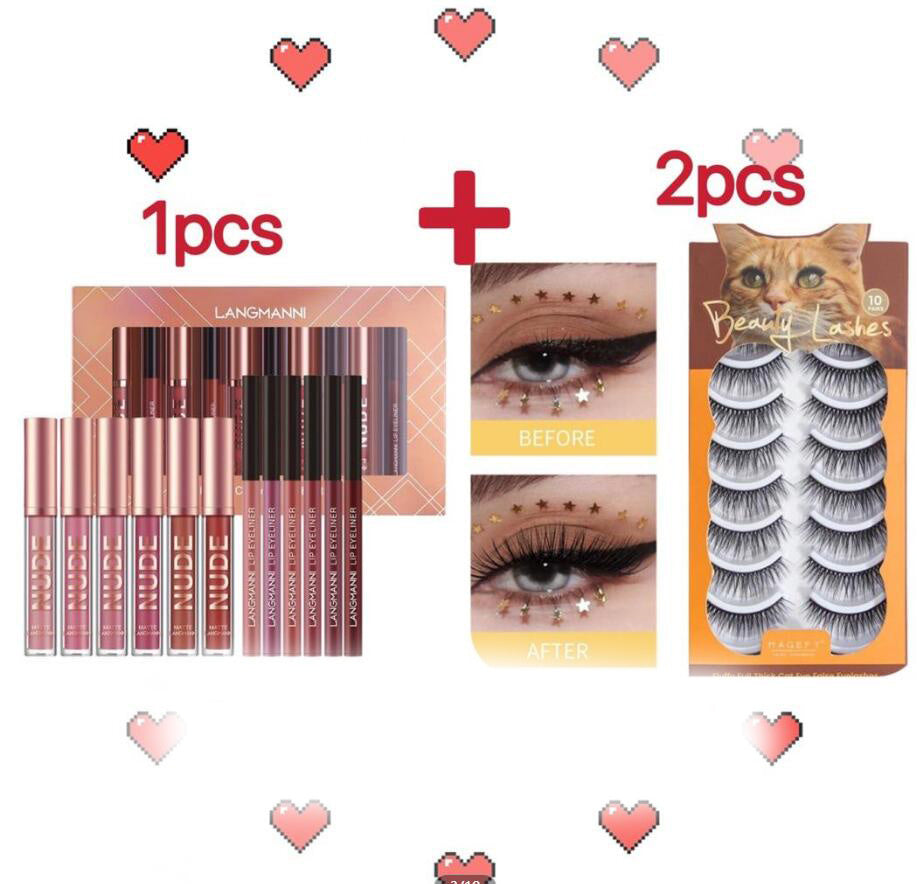 Lip Liner And Lipstick Makeup 12 Pcs