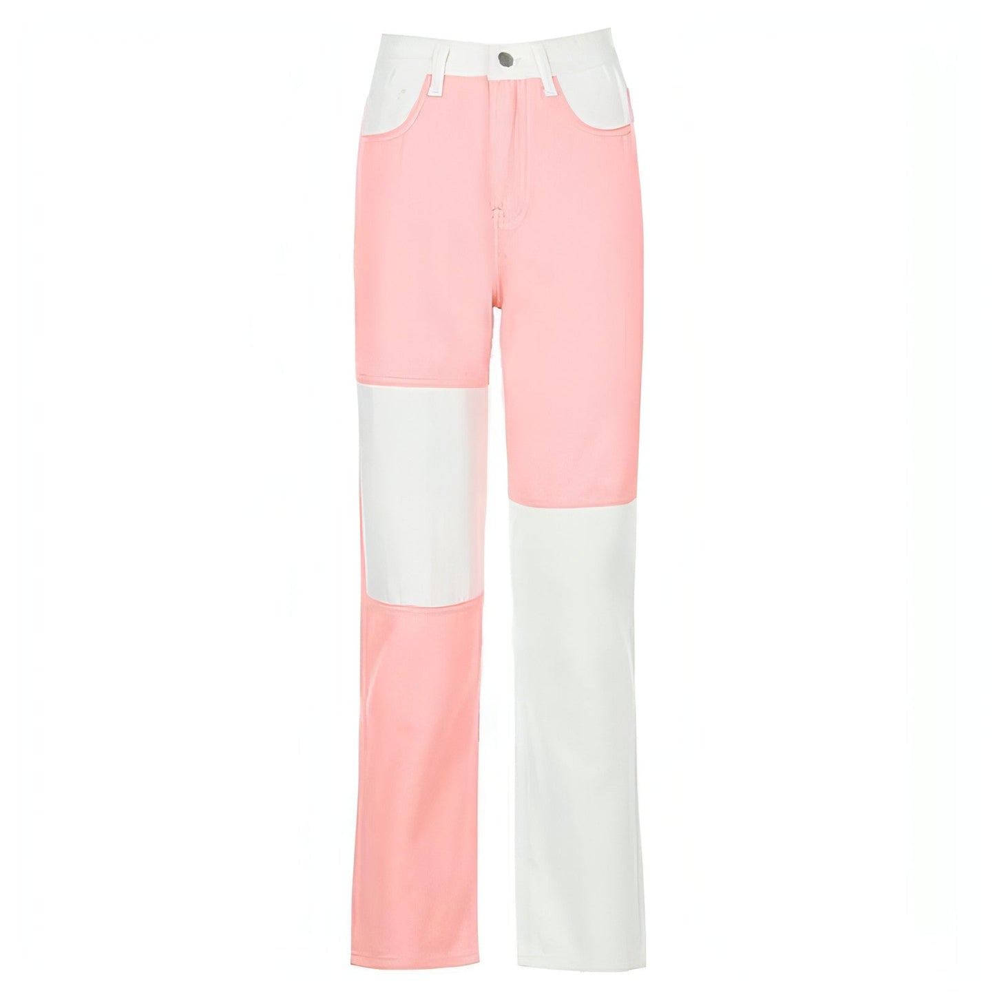 DenimDare™ Stitching High-rise Straight-leg Jeans Women