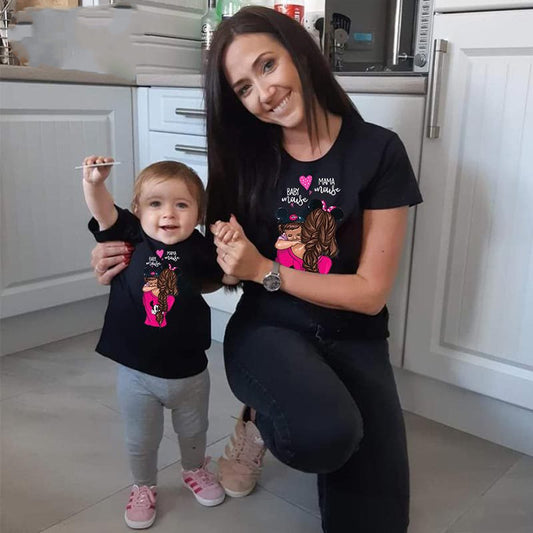 Mother And Daughter Printed Tops