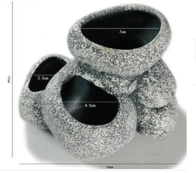 Ceramic Simulation Stone Fish Tanks