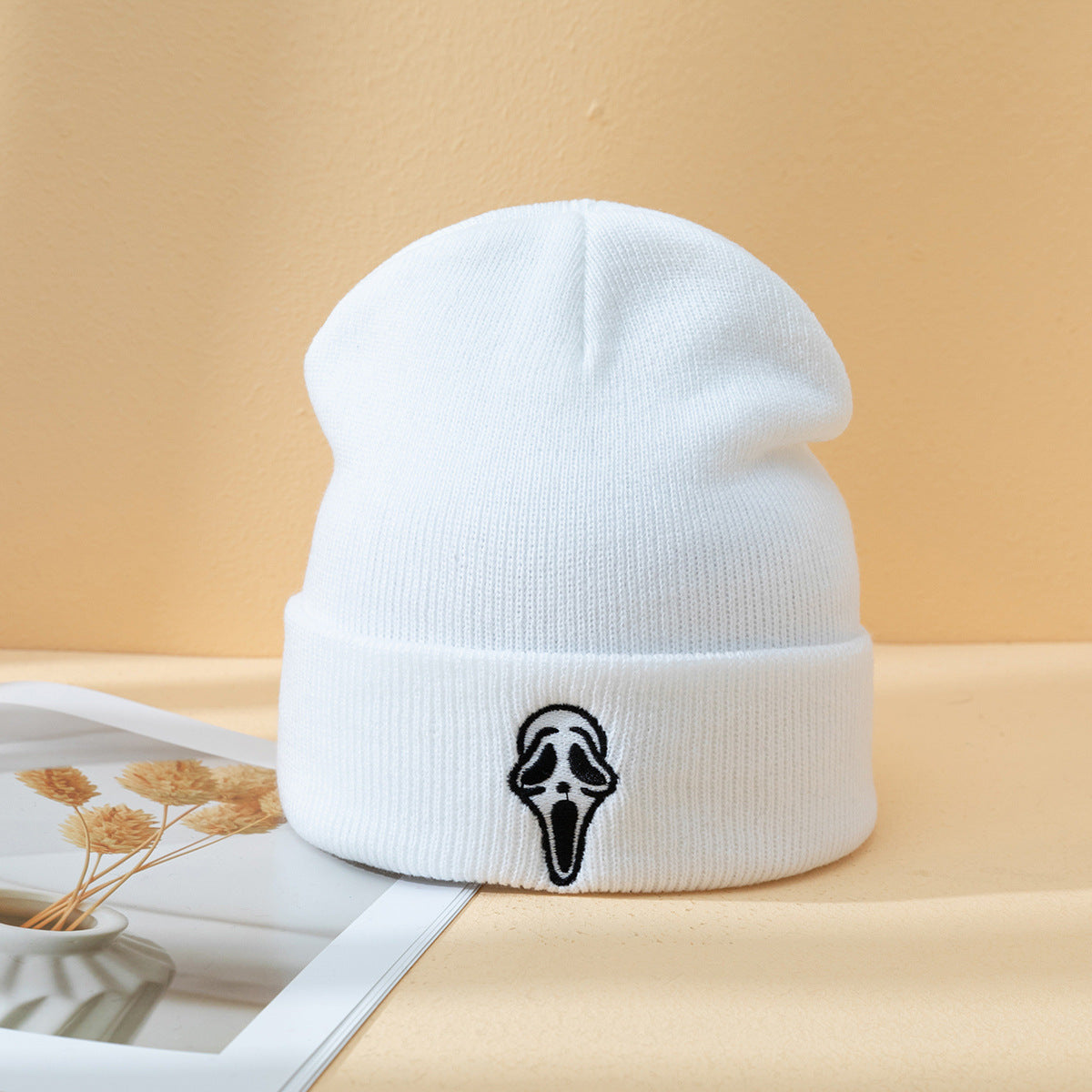 Halloween Ghost Face Skeleton Hat