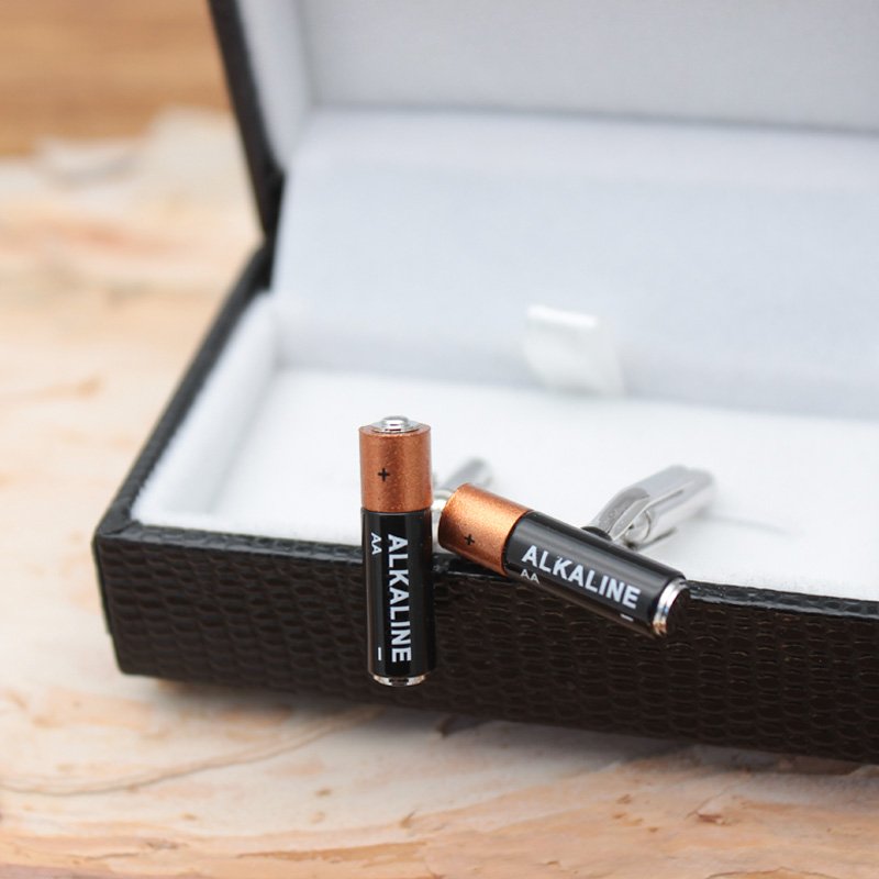 Mini Battery Cufflinks