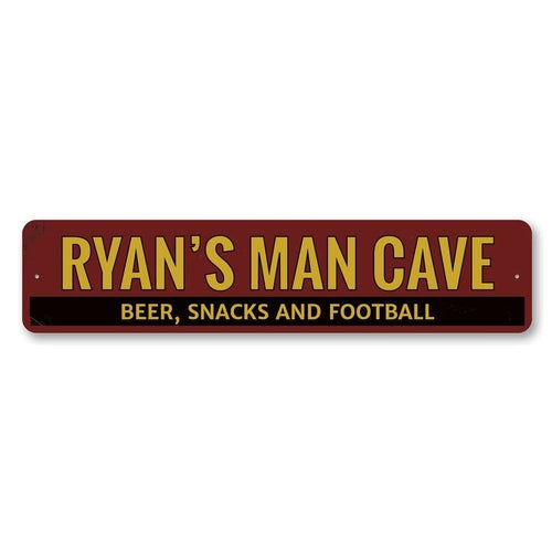 Beer Snacks & Football Sign