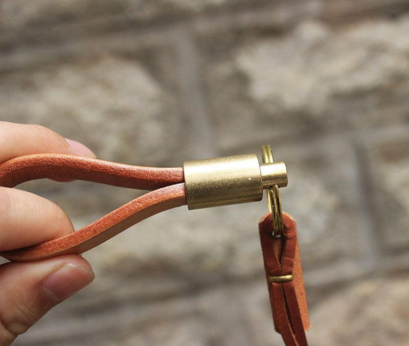 Vintage Brass Keychain