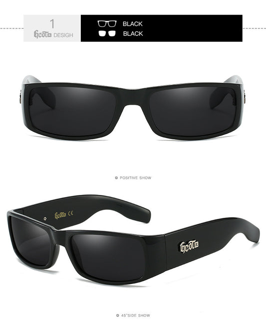 Fashion Brand Plaid Hip Hop Fashion West Coast Polarized Sunglasses