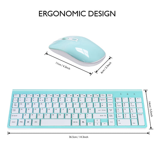 fashion wireless keyboard mouse set