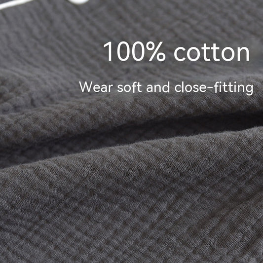 Men's Pajamas Suit Crepe Long Sleeve