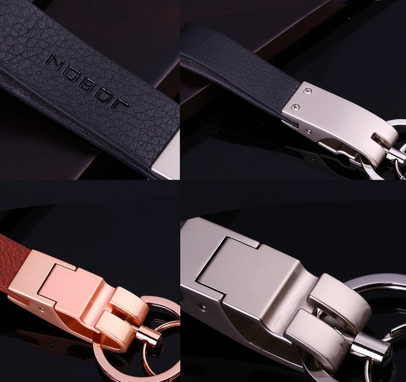 Luxury Leather Strap Keychain