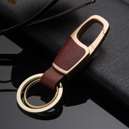Leather Wrapped Keychain