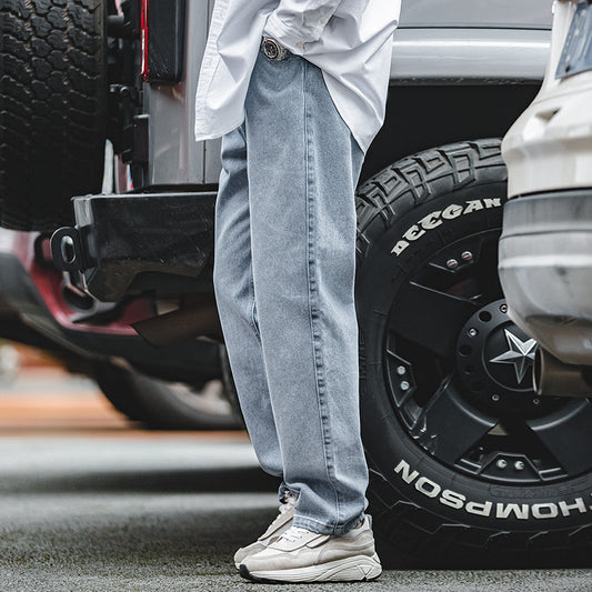 Fashion Personality American Retro Washed Jeans Men