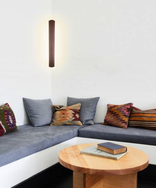 3"W Solid Wood Hover Plank Corner/Wall Accent Light Plug-In by Home