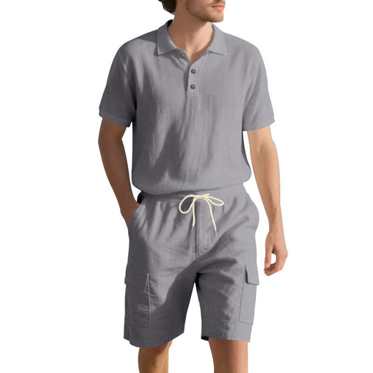 Linen Suit Men's Summer Simple Leisure