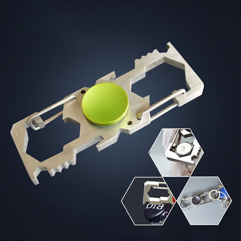 Spinner Spanner Opener Carabiner Keychain
