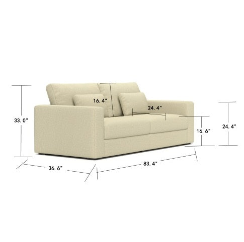 Modern Sofa Couches For Living Room 3 Seater Sofa With Detachable