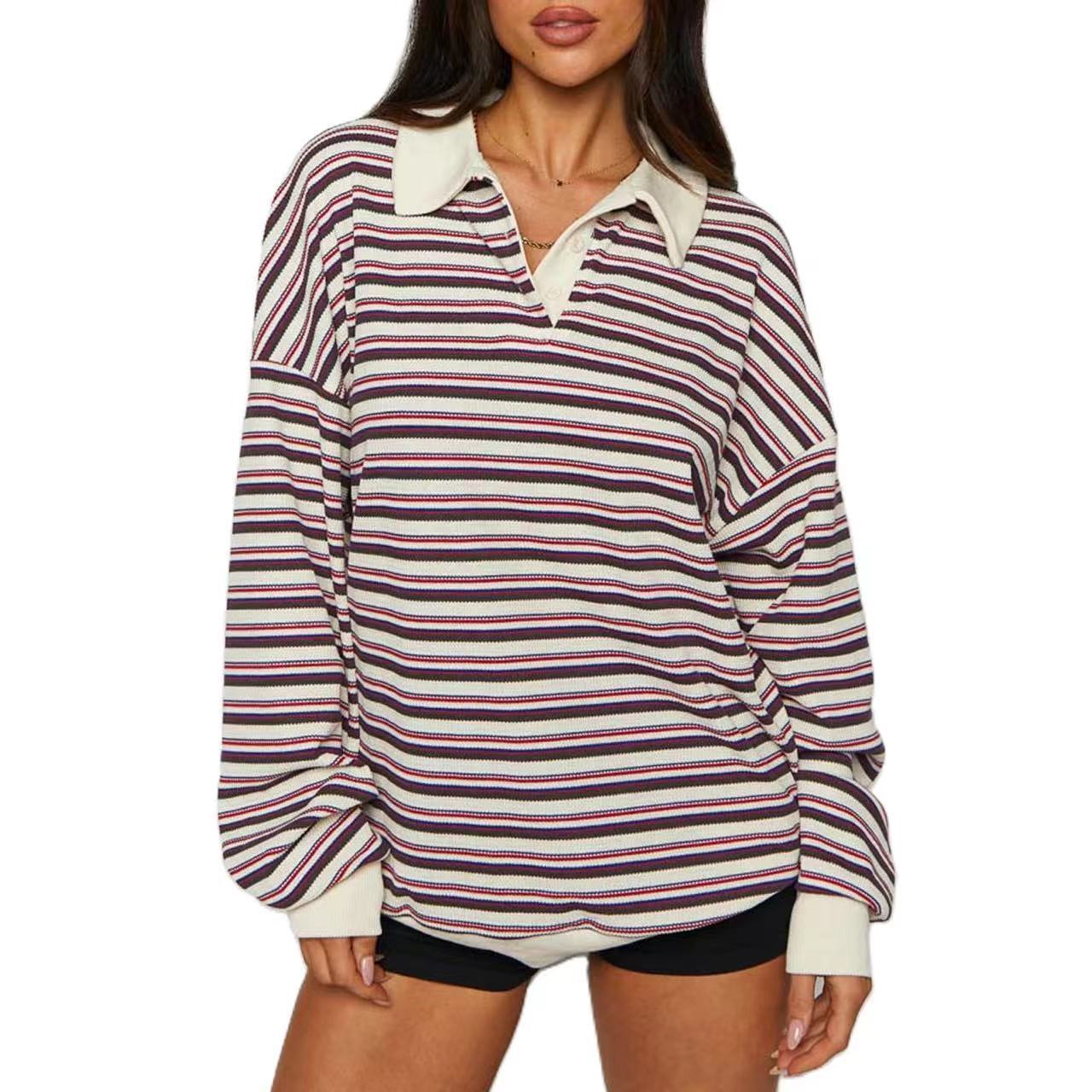 Collar Casual Long Sleeve Sweater