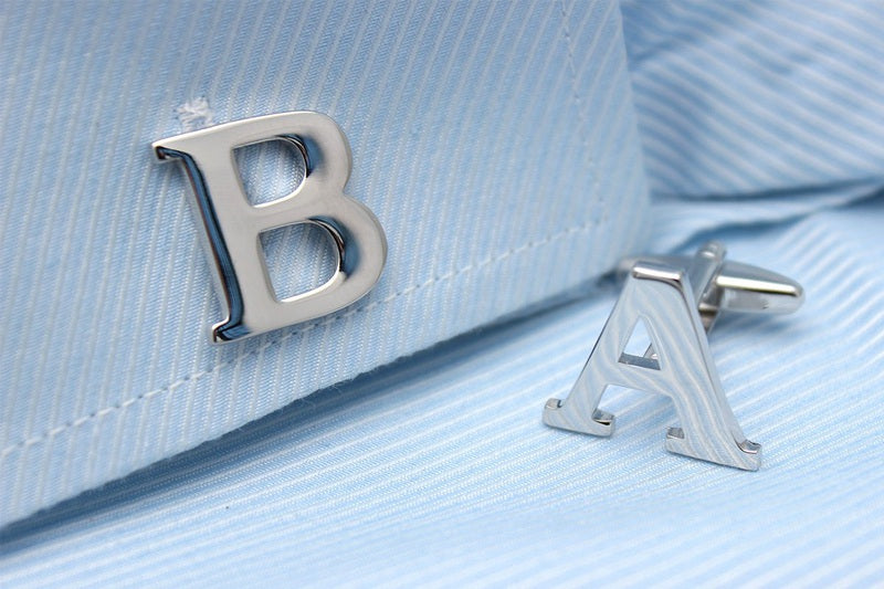 Silver Alphabets Cufflinks