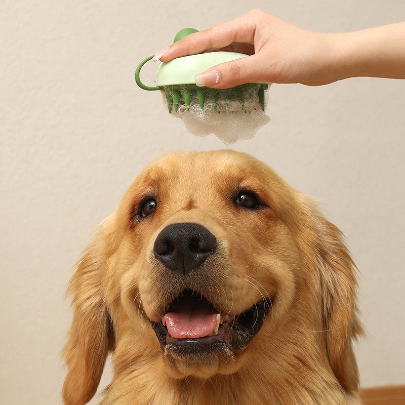 Soft Silicone Pets Hair Remover Comb Handheld Bath Shower Hair Shampoo