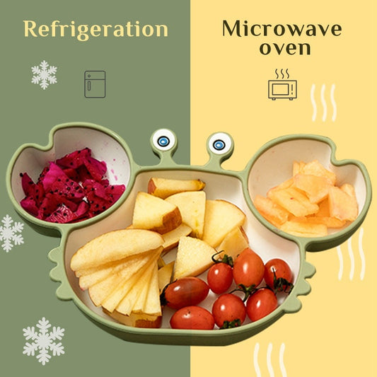 Silicone Baby Dishes for Children's Tableware Plate Non-slip Baby