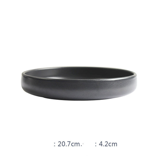 Nordic Ceramic Rice Bowl Steak Plate Deep Household Tableware Dish
