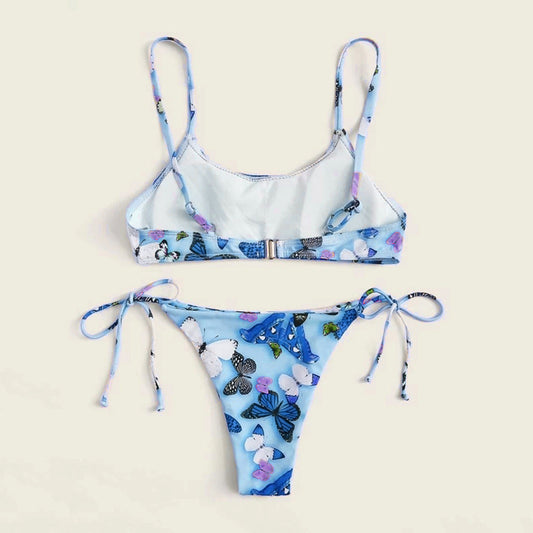 Summer Flowers Print Bikini Sexy Beach Swimming Suit Fashion Push Up