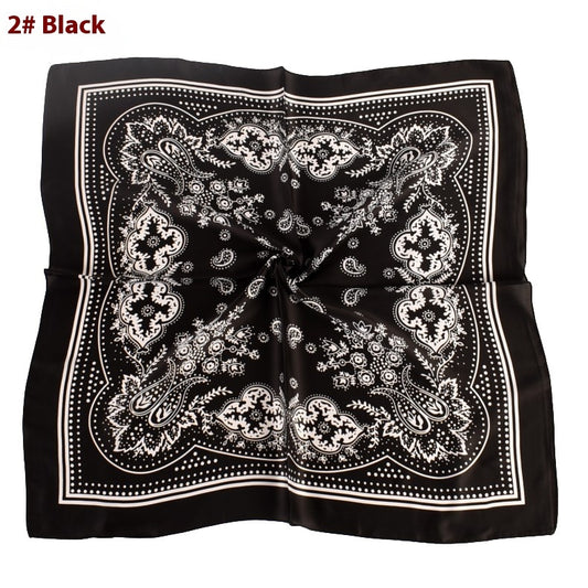 Vintage Satin Plain Scarf