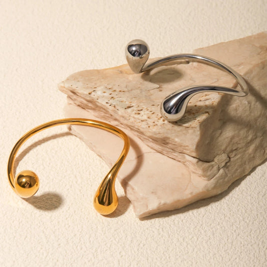 Fashion Jewelry Minar Hip Hop Metallic Irregular Water Drop Twist