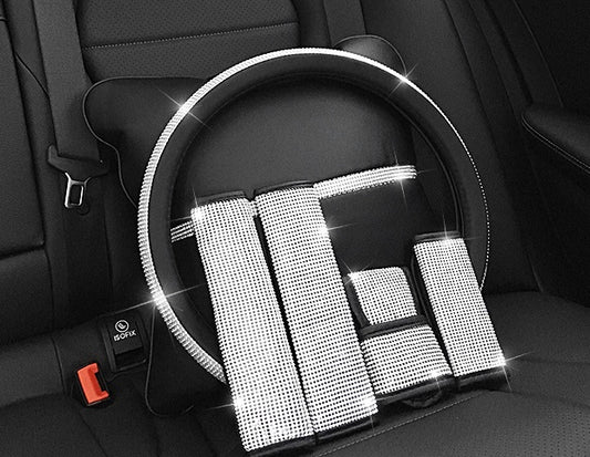 Car steering sparkling cover