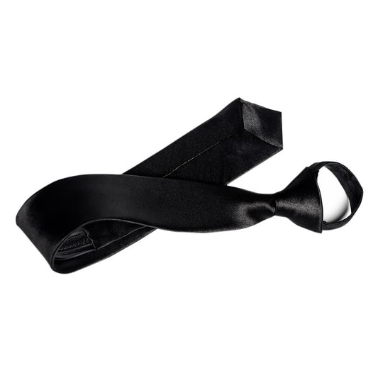 Lazy Zip Tie Men's Business Formal Shirt Accessories Narrow