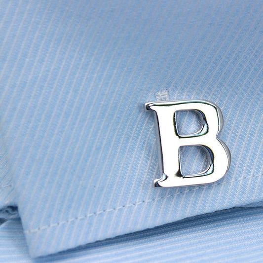 Silver Alphabets Cufflinks