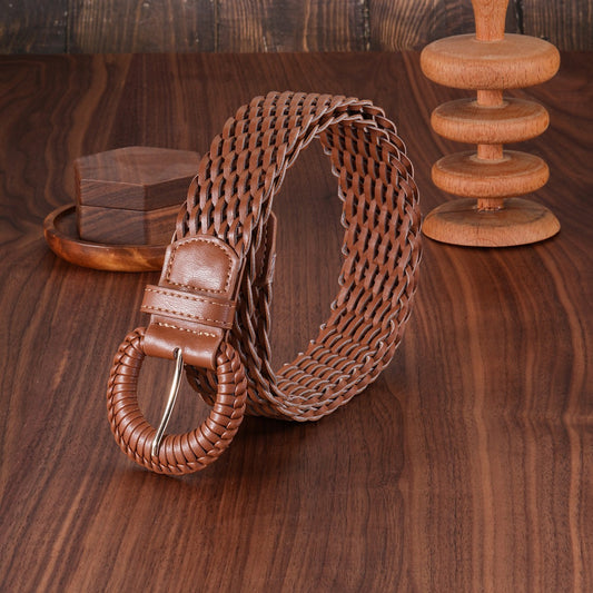 Women's Handmade Woven Leather Belt