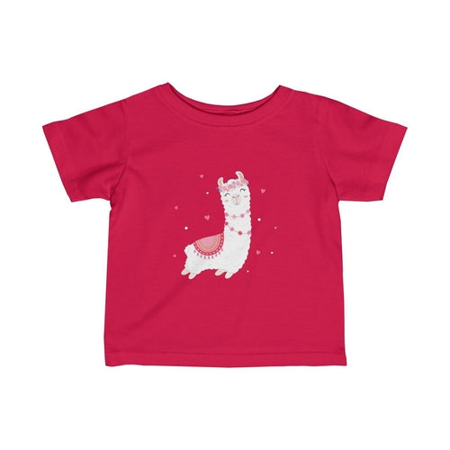 Happy Baby Llama Infant Girls Tee