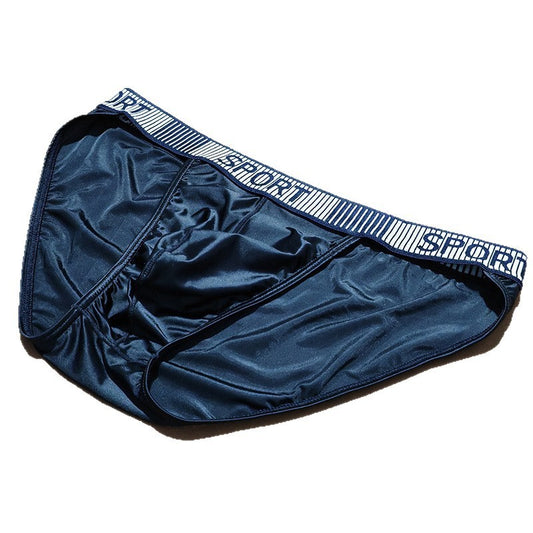 Ice Silk Men's Underwear High Slit Triangle Close-fitting Shorts