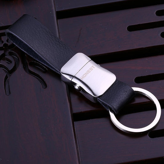 Genuine Leather Belt Keychain