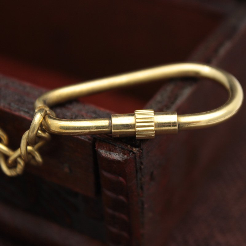 Steampunk Brass Magnifier Keychain