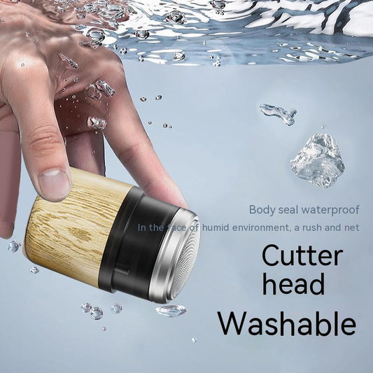 Compact Men's Electric Shaver Portable Rechargeable Cordless Beard