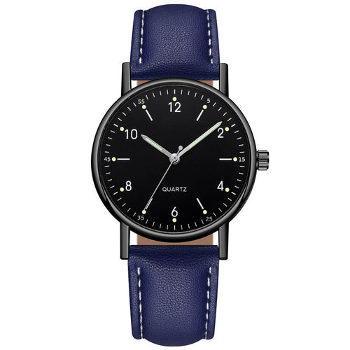 Glowing timepiece battery-operated wristwatch