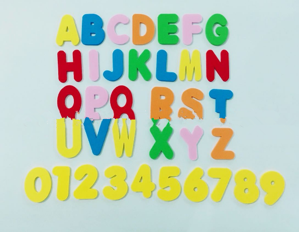 Kids' Preschool EVA Letter & Number 26 ABC 0-9 Bathtub Learning,