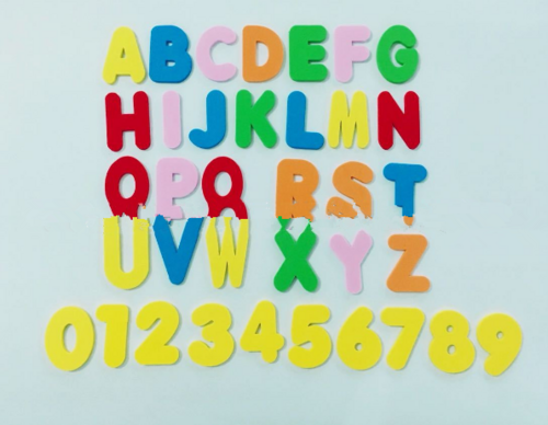 Kids' Preschool EVA Letter & Number 26 ABC 0-9 Bathtub Learning,