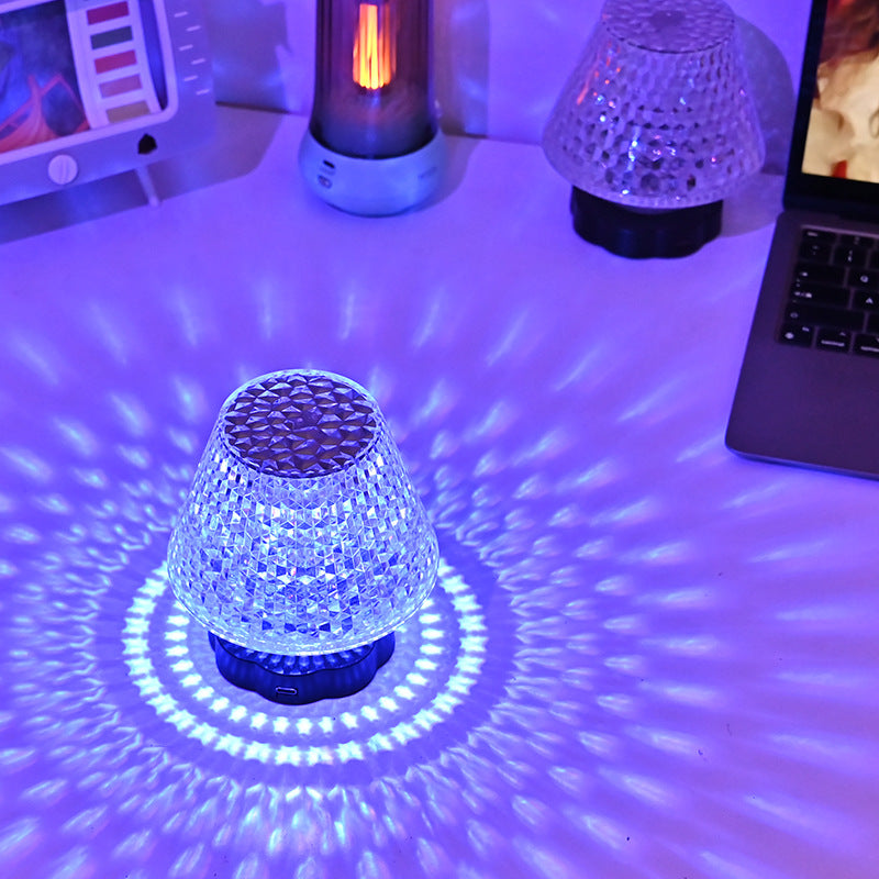 Shimmering Gemstone Desk Light USB Touch Control Bar Lamp Adjustable
