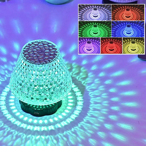 Shimmering Gemstone Desk Light USB Touch Control Bar Lamp Adjustable