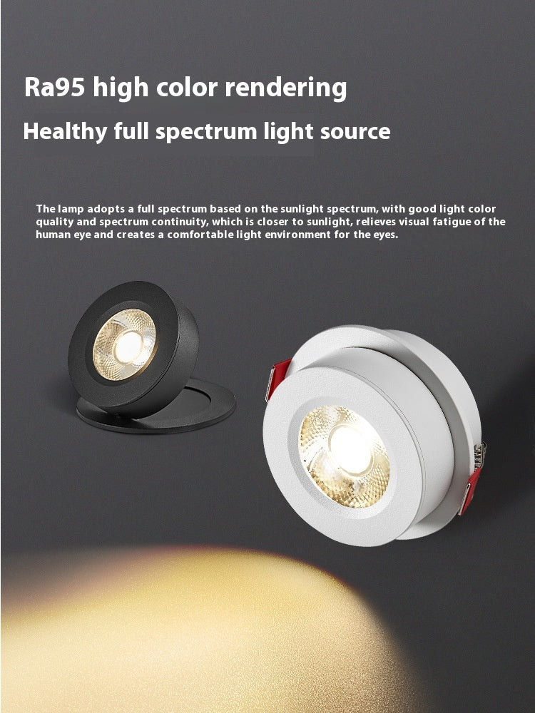 Foldable LED Spotlight with Built-in Lights