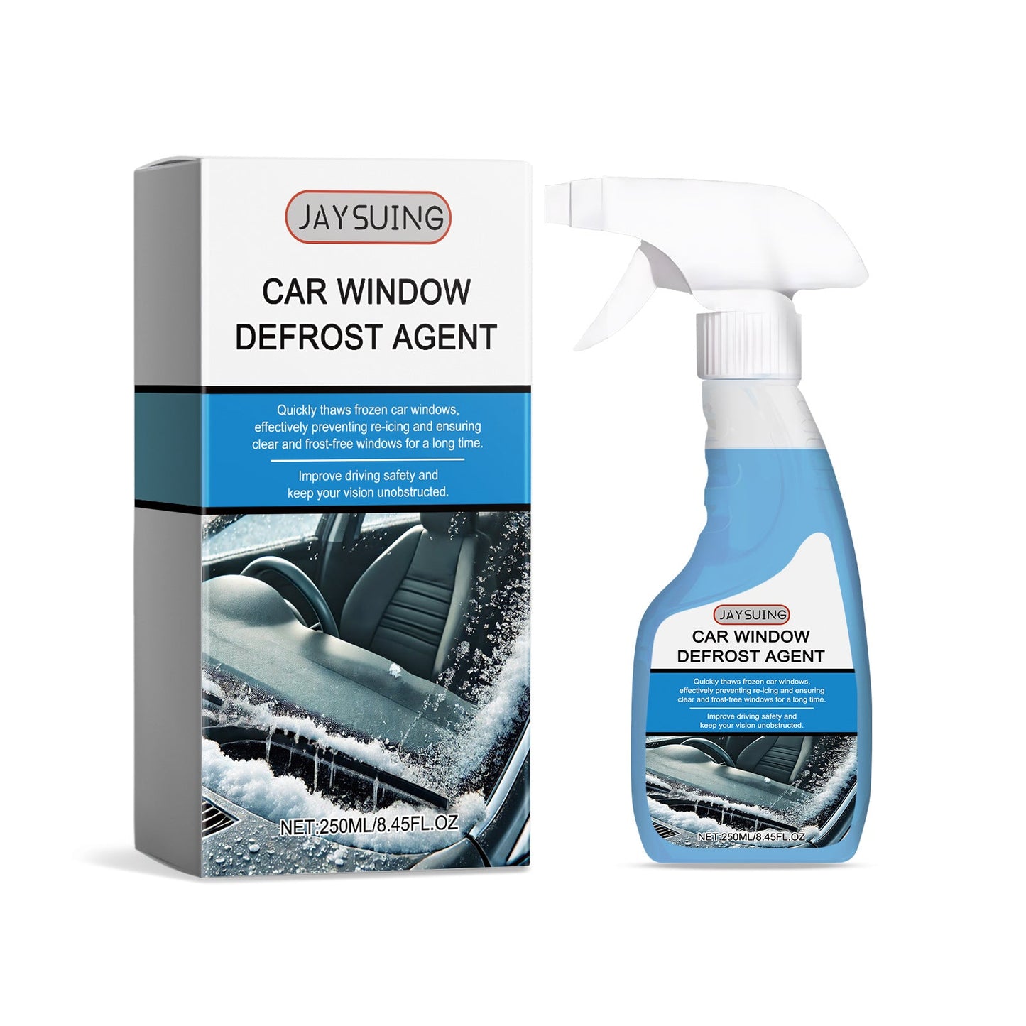Windshield Deicing Solution for Vehicle Glass