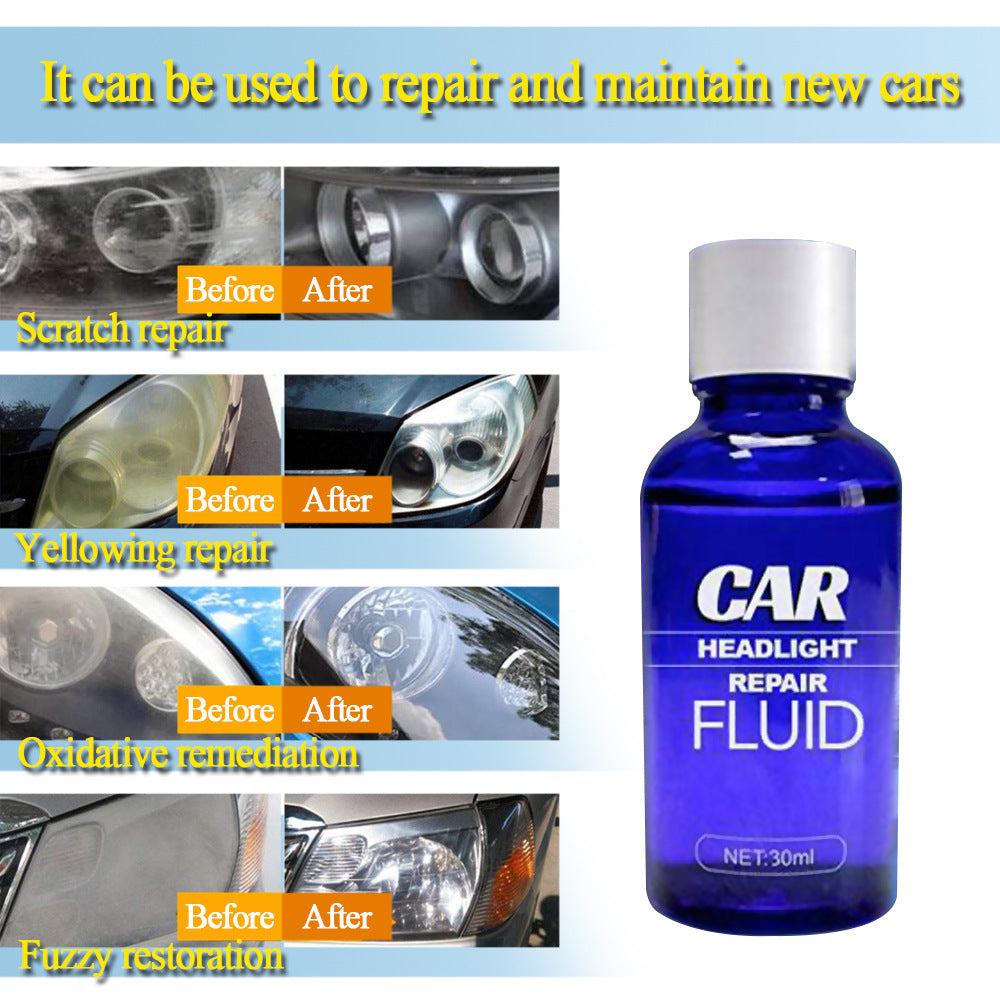 Vehicle headlight restoration solution