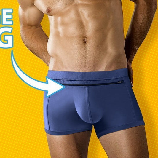 Back Pocket Men's Front Pocket Zipper Design